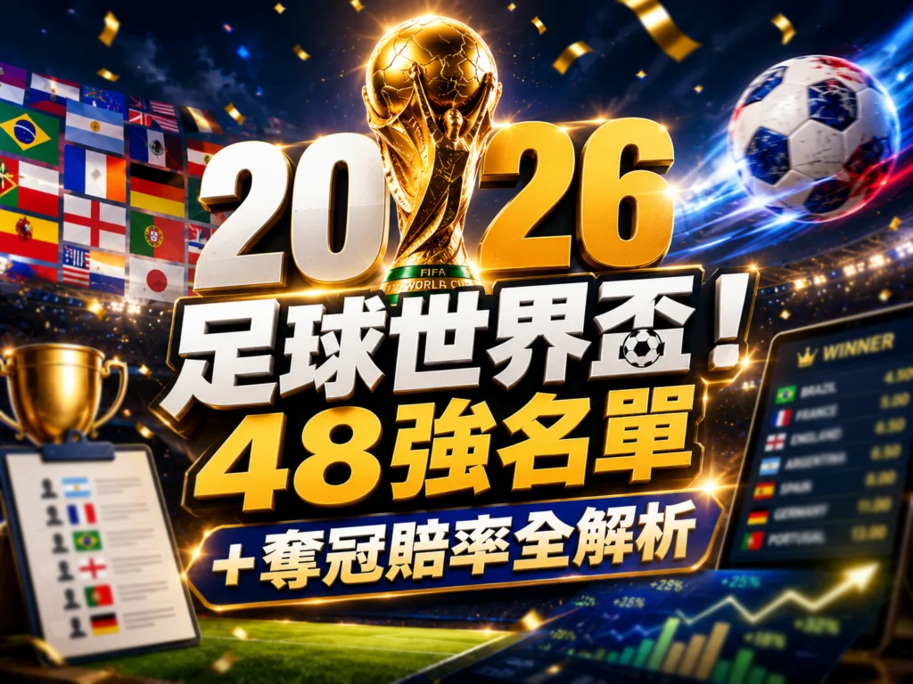 2026足球世界盃！48強名單＋奪冠賠率全解析