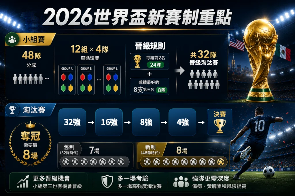 2026 FIFA World cup 世界盃 新賽制重點